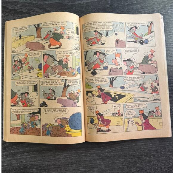 VTG 1958 Tom And Jerrys Winter Fun MGM Dell Giant Comic Book - Picture 3 of 4